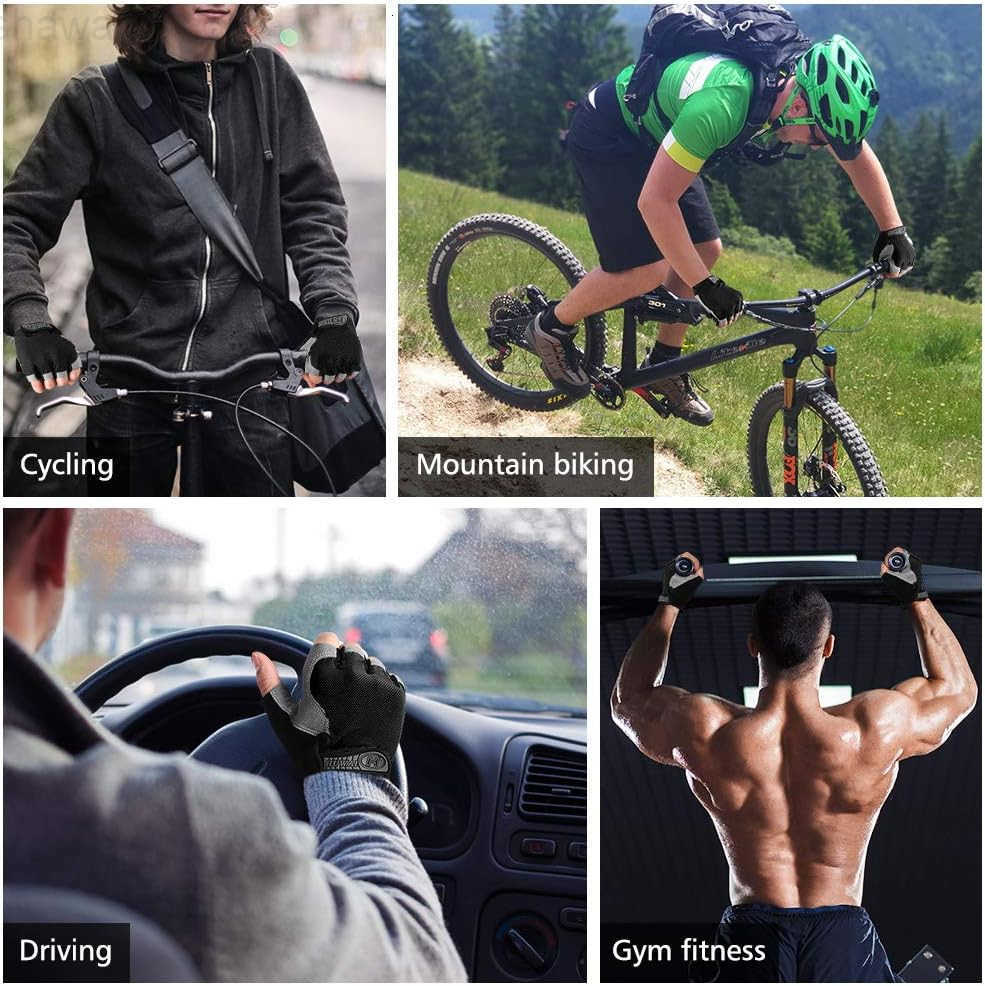 Cycling Gloves for Men Women Bike Gloves Half Finger Road Bike MTB Gloves AntiSlip ShockAbsorbing Glove for Fitness Cycling Outdoor SportsW250911