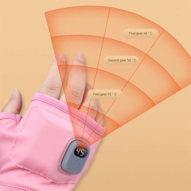 Rechargeable Electric Heated Gloves 360 Degree Heating Thermal Heated Gloves Windproof Touchscreen for Outdoor Hiking Cycling 250910