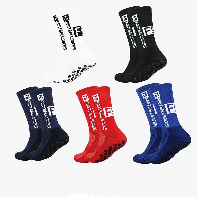 2025 New FS Anti slip Adhesive Football Socks Mens Middle Tube Anti sweat and Odorous Football Sports Cycling Socks D2509111
