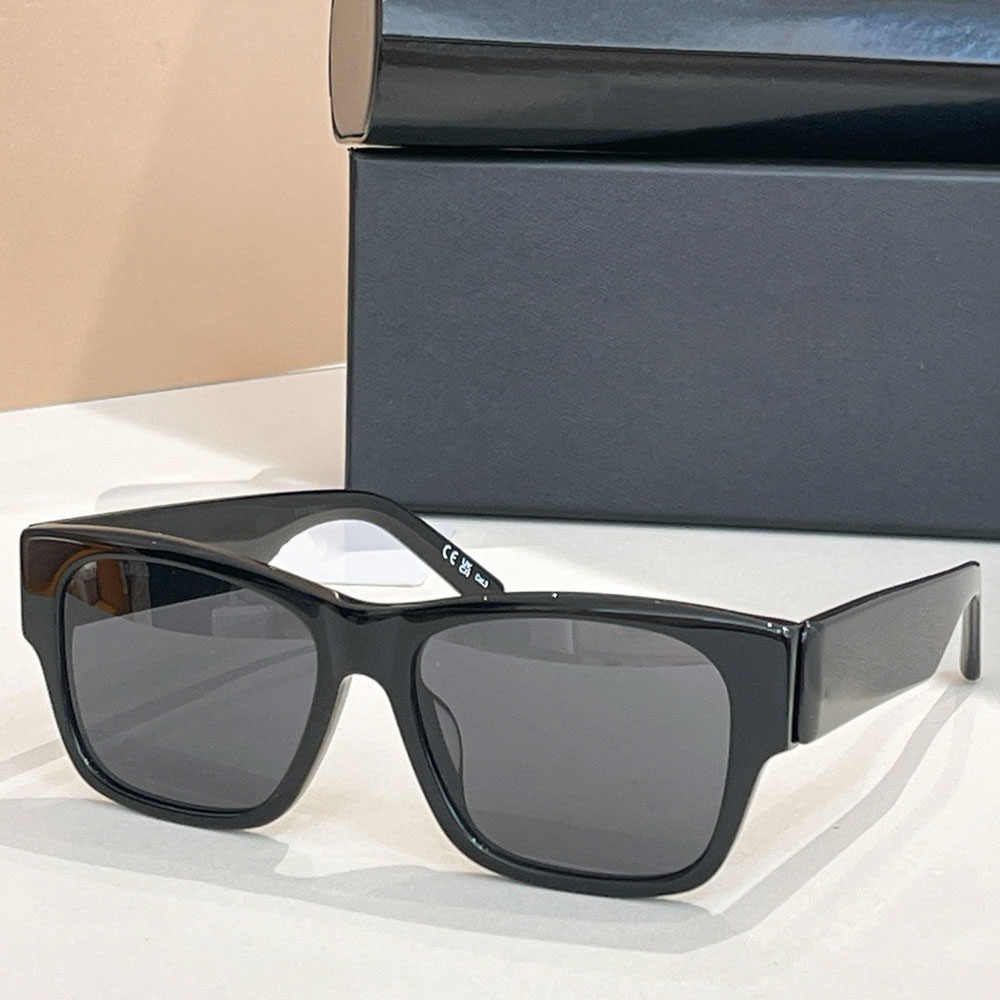 MAX SQUARE AF SUNGLASSES Womens Acetate Sunglasses BB0262SA fashion designer glasses elegant black frame casual daily travel with box