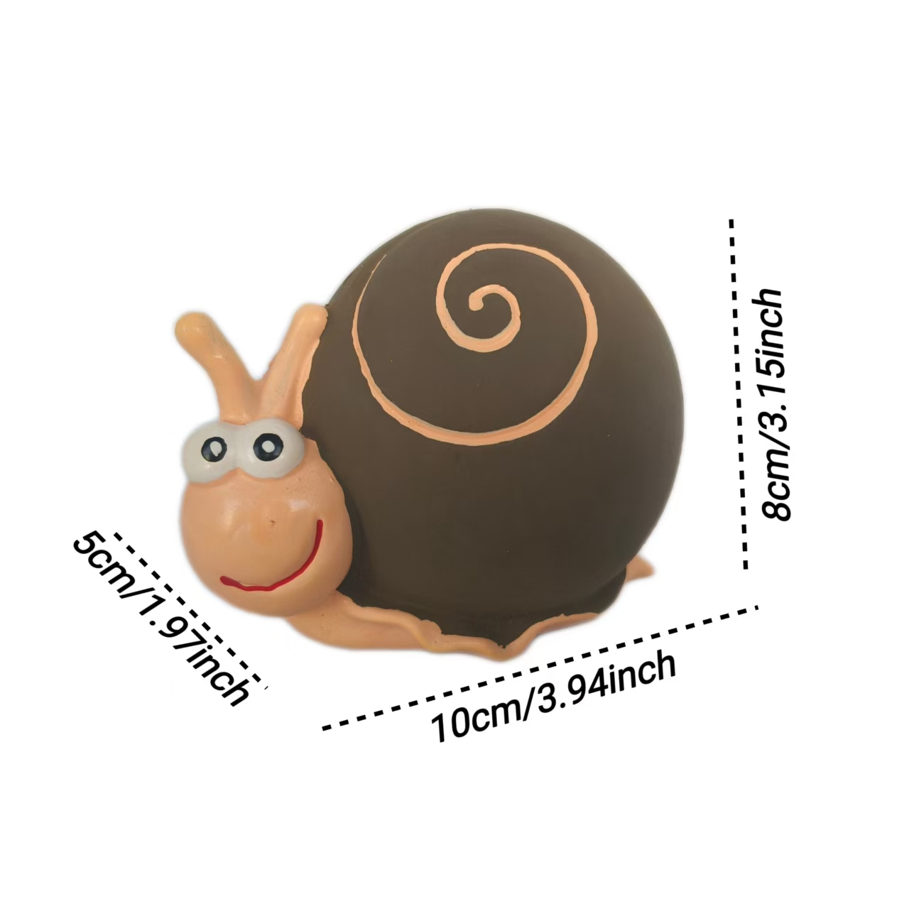 Latex Interactive Snail Dog Toy Soft Natural Rubber Screaming Ladybird Dog Toys for Playing and Chewing Puppy Toy with Bright Color for Small Dogs 2pc