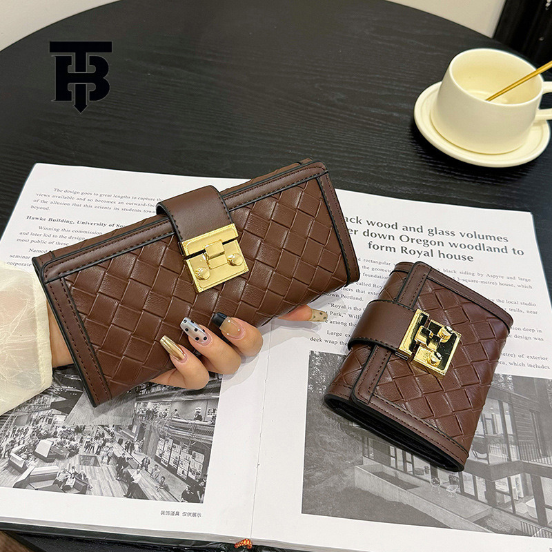 TB BHULAMTE Free Shipping Designer Wallet New Fashionable Women's Three Fold Handbag Short Wallet Coin Bag Retro Multi Slot Card Bag Mobile Phone