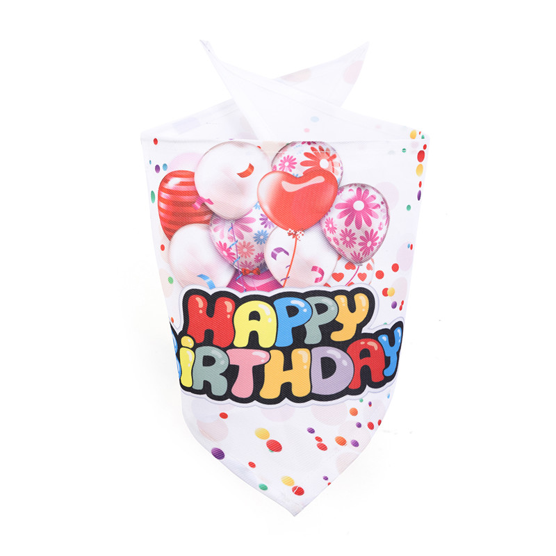 Fashion Items Happy Birthday Pet Drool Towel