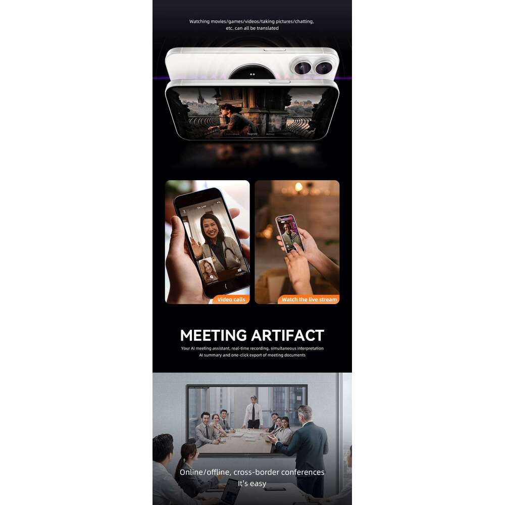 New Direction Translator Applicable To All Chat Software On Mobile Phones Easy Real Time Communication With Foreigners AI Conference Assistant