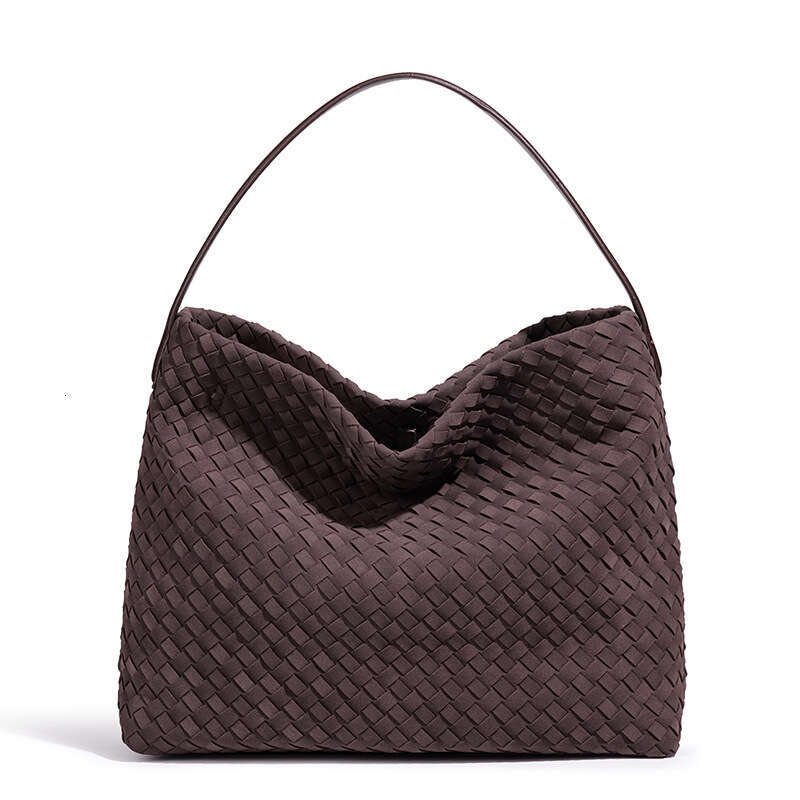 Handheld Woven Tote for Women New Large Capacity Commuter Versatile Shoulder Underarm Crossbody Bucket Bag