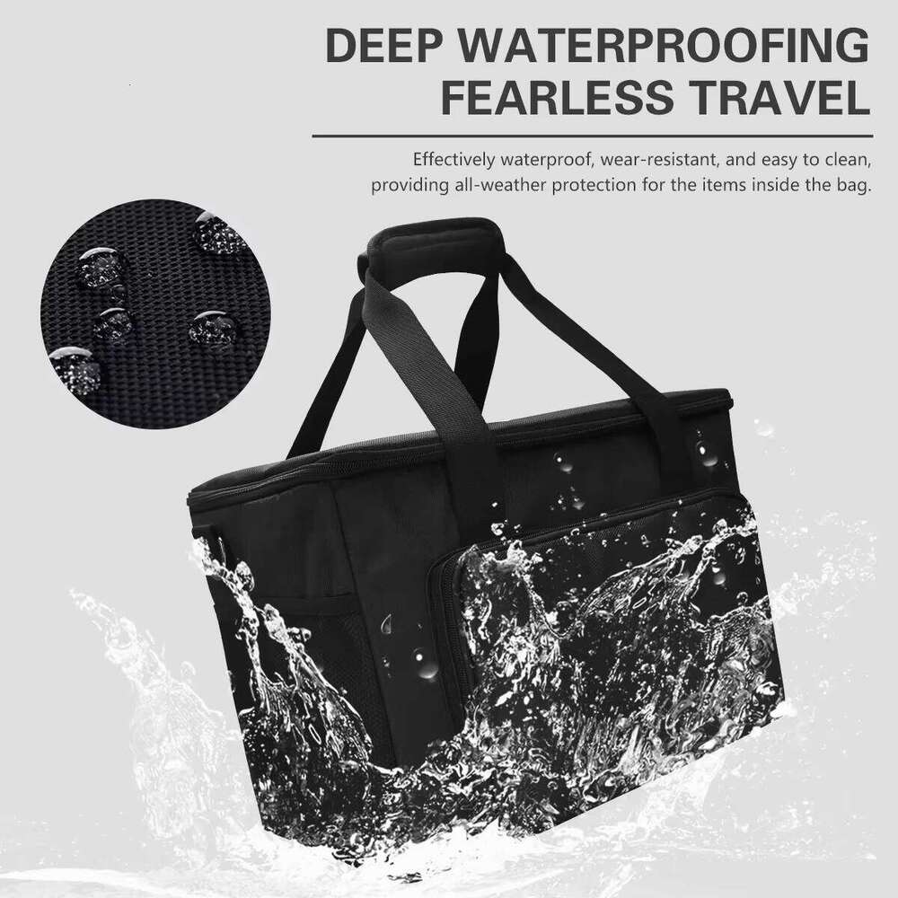 Large Capacity Barber Fold - Travel Makeup Case Hairdressing Salon Organizer Grooming Scissor Tools Storage Cosmetic Bag
