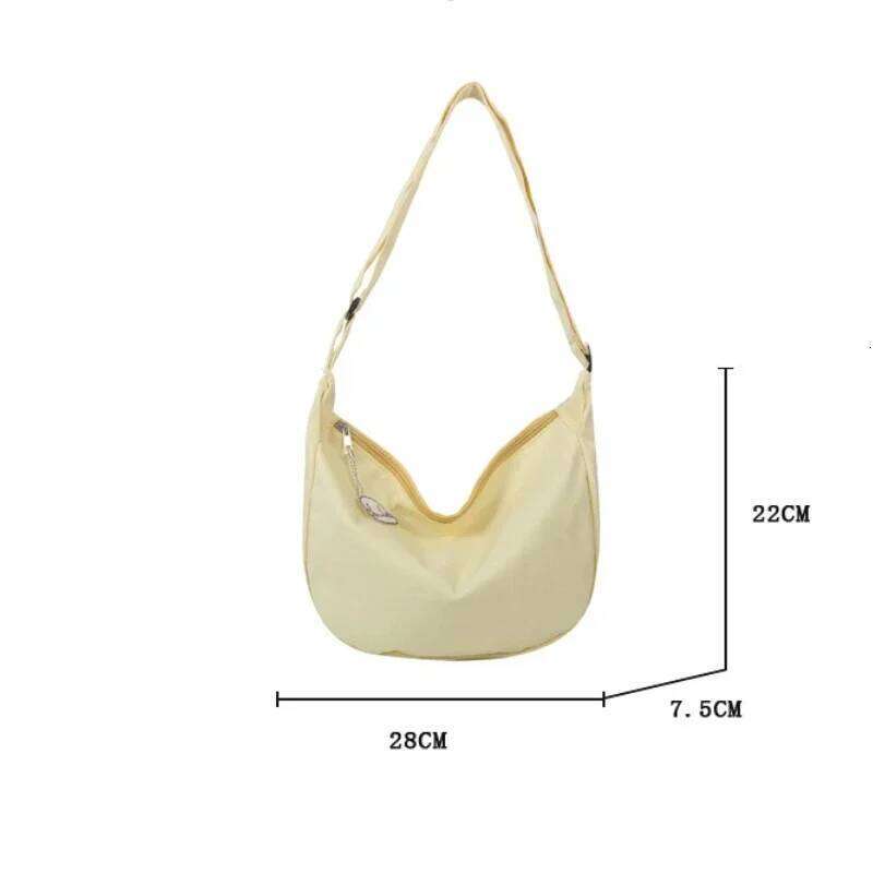 Shoulder Solid Haruku All-Match Simple Multifunction Handbags Large Capacity Crossbody Bags For Women Teens Purse