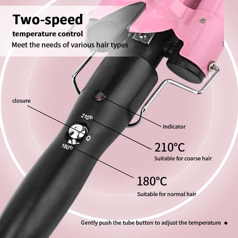 Egg Roll Hair Curler Temperature Adjustable Fluffy Instant Noodle Head Big Wave Electric Splint Curling Iron Factory
