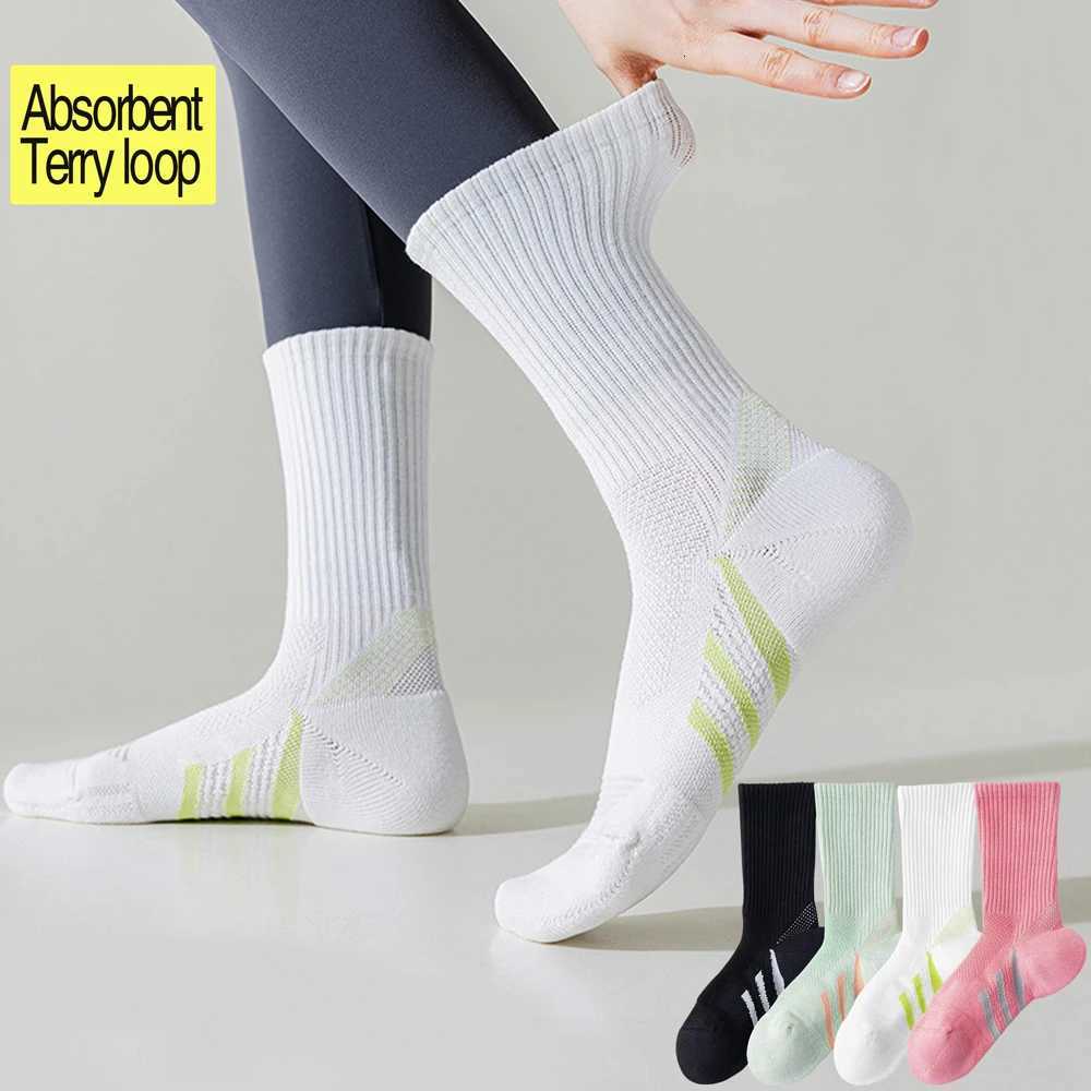 12Pairs Professional Arch Support Thick Cushioned MidCalf Socks BadmintonTennisFitness Shock Absorbing Performance Socks D250911