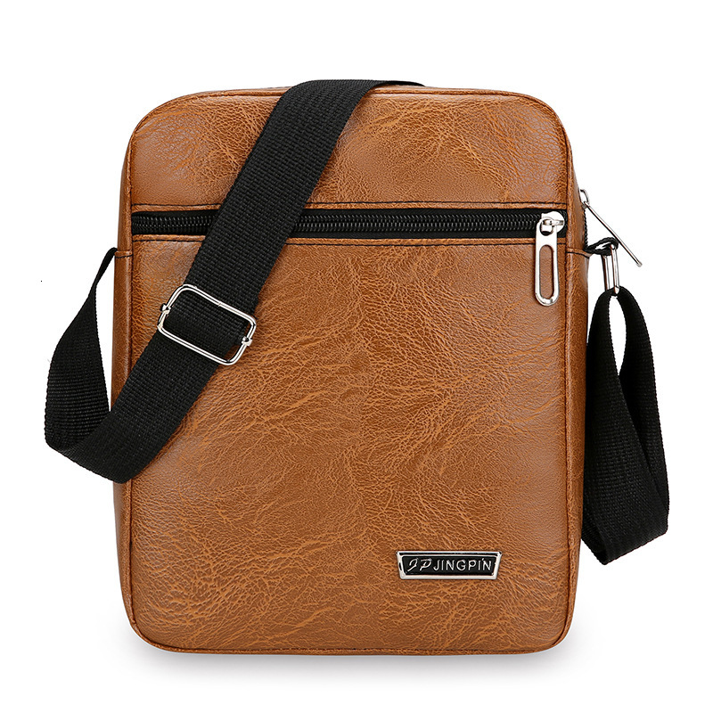 New Free Shipping Designer Bag Simple Men S Single Shoulder Bag PU Luxury Bag Soft Leather Texture Casual Crossbody Bag Business Travel Vertical Brief