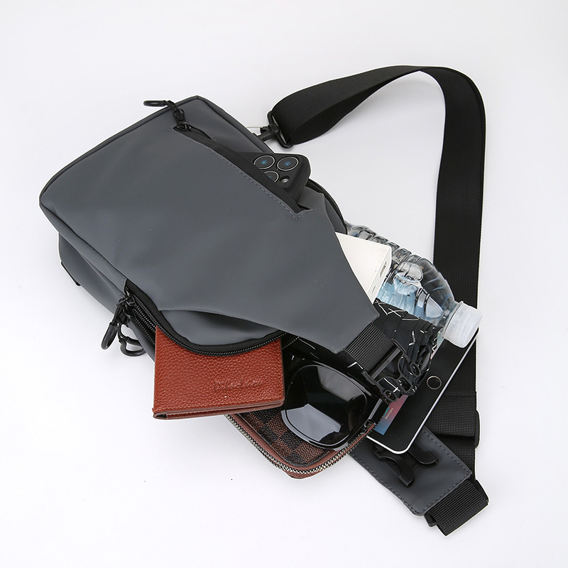 Men S Chest Bag Multi Layer Storage Free Shipping Outdoor Sports Cycling Bag Portable Designer Bag Luxury Bag Commuting Versatile Crossbody Shoulder B