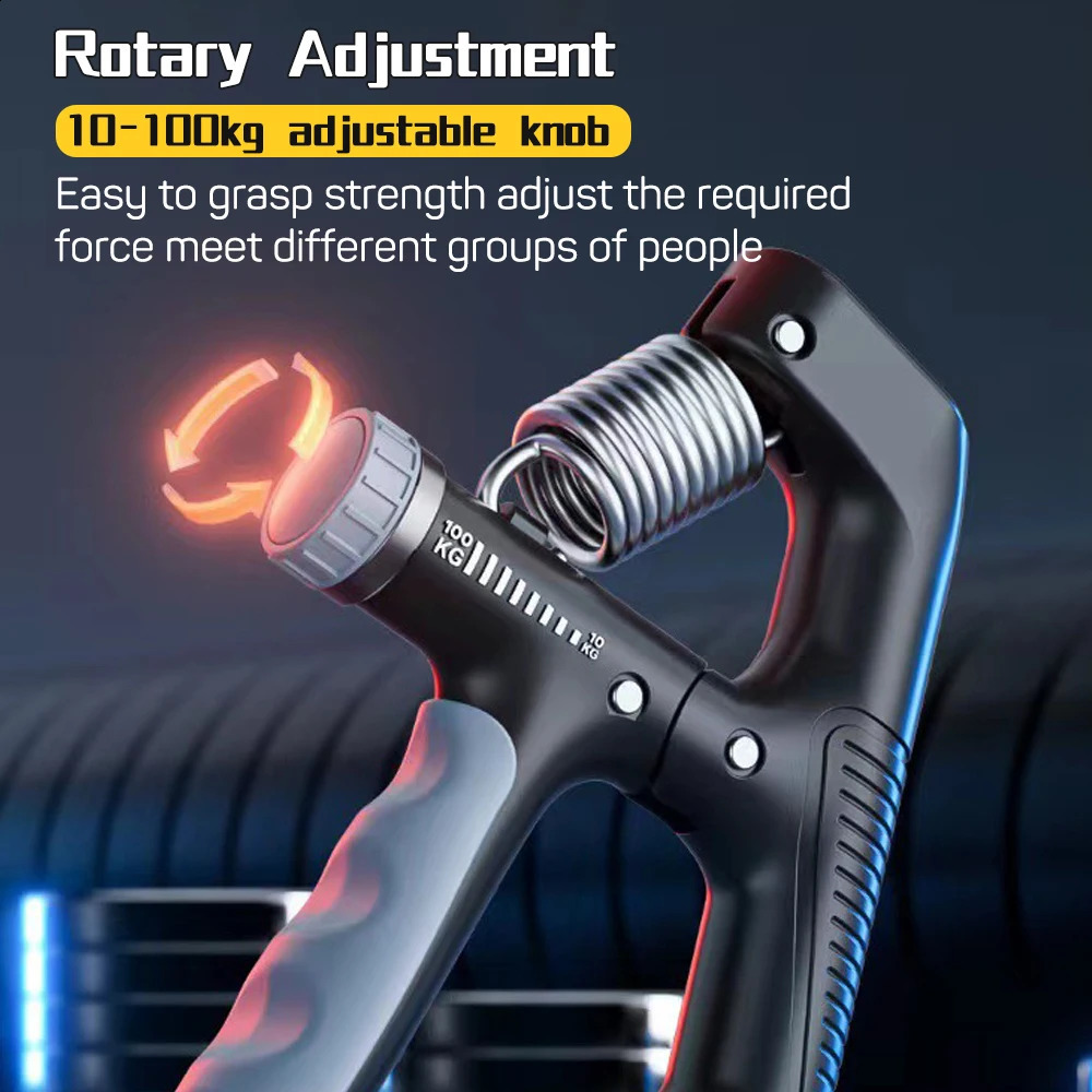 Grip Strength Trainer Sport Hand Strengthener Adjustable Forearm Trainer Forearm Finger Exerciser For Muscle Building 250910