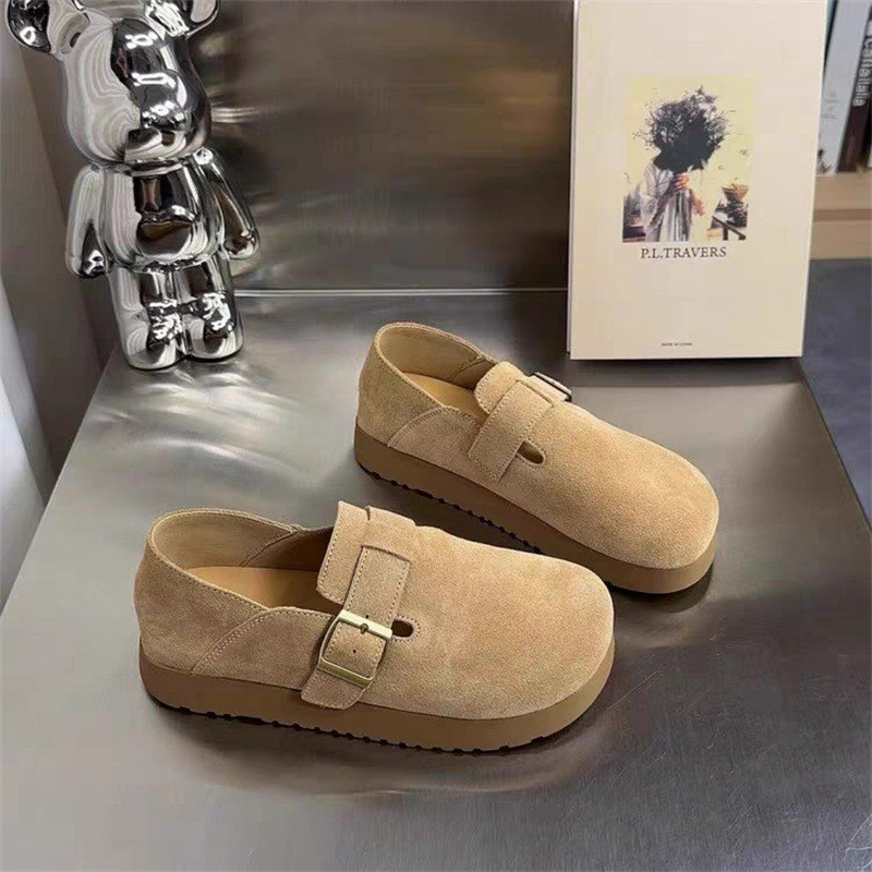 hot free shipping designer Autumn and winter new style with plush thick sole cotton mop women's versatile retro fashion casual shoes brown dh9110