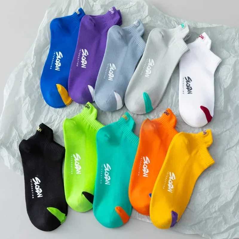 5 Pairs Of Mens Simple Graffiti Liner Anklets Socks Comfy Breathable Soft Sweat Absorbent Socks For Mens Outdoor Wearing D250911