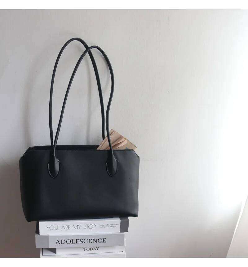 High Quality Soft Long Handle Fashion Tote Genuine Leather Women Shoulder Bag Office Large Capacity