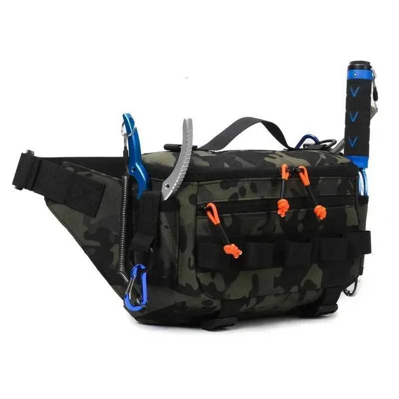 Fishing Chest Waist Bag Tactical Outdoor Travel Sports EDC Fishing Lure Bags Hunting Camping Hiking Cycling Pack Molle Pouch Z250911