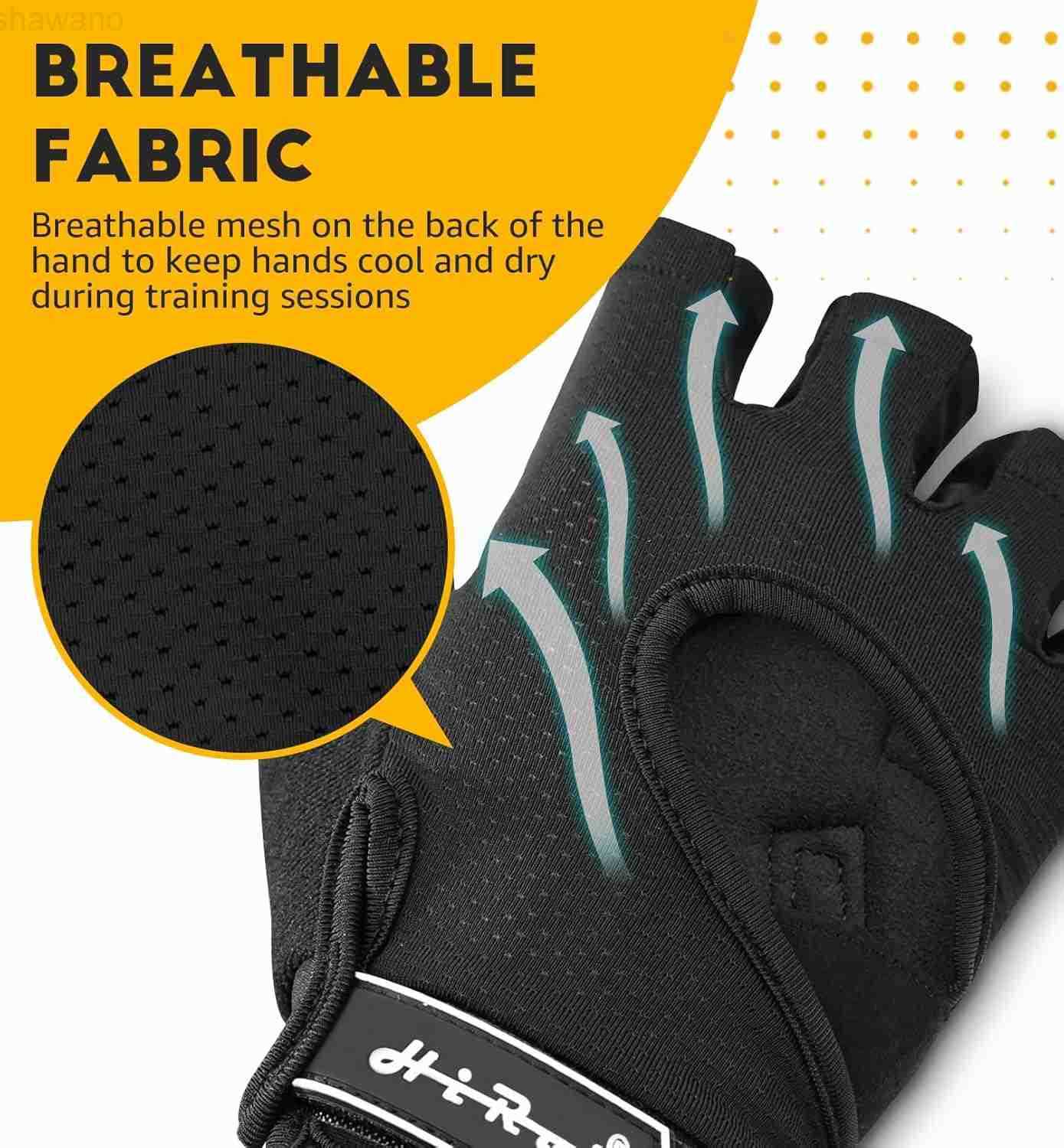 Workout Gloves for Men Women Kids Ventilated Exercise Gloves Cycling Gloves with Full Palm Silicone Padding for Fitness Tennis Weightlifting Gym Train
