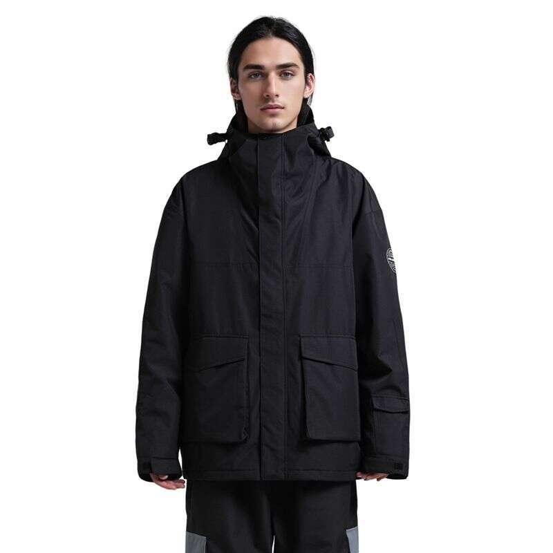New Ski Men's Snowboard Windproof Waterproof Color Splicing Loose Outdoor Sports Professional Snow Suit