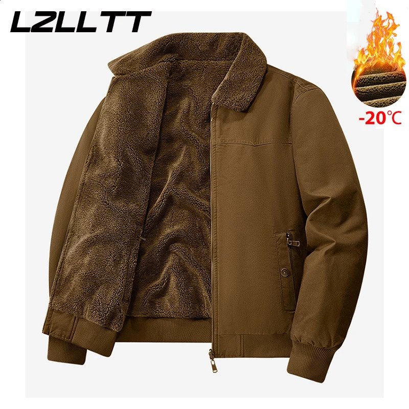 Winter Men Cotton Jackes Coat Autumn Warm Bomber Jacket Parkas Man Outdoor Fashion Casual Stand Slim Male LZLLTT 250911