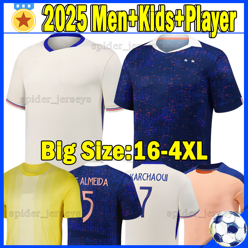 XXXL 4XL 2025 FrEnCh Soccer Jerseys 25 26 MBAPPE GIROUD DEMBELE GRIEZMANN THURAM KONE Player version goalkeeper M. MAIGNAN Football Shirts Men Uniforms Kids Kits Sets