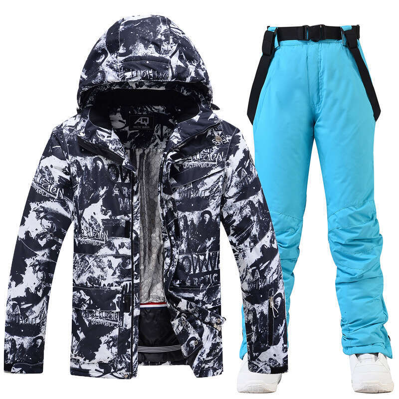 Clothing Suits For Men Winter Outdoor Windproof Water Proof Warm Thickened Single Double Board Skiing Clothes And Pants