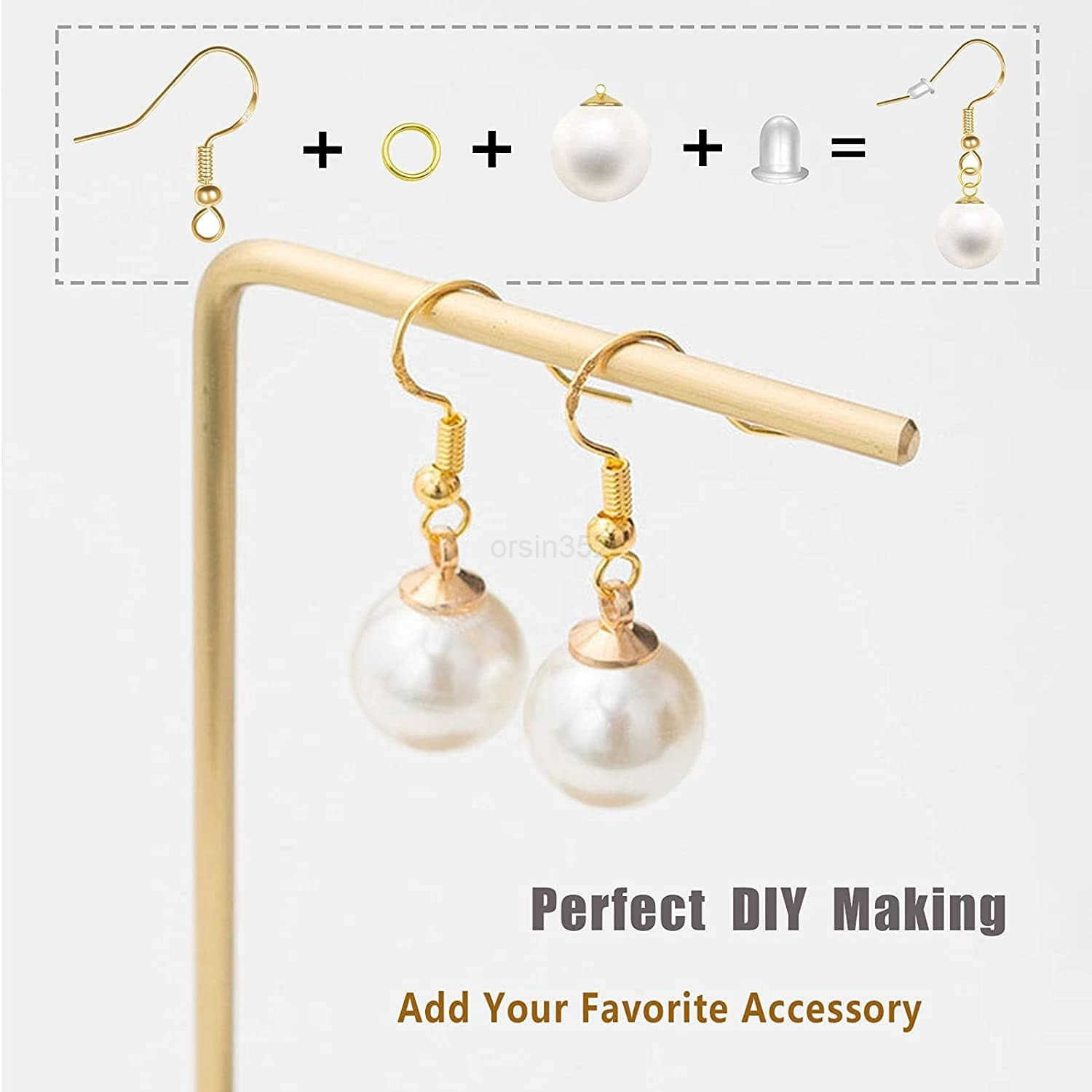 Earring Hooks 150 PCS75 Pairs Silver Plated Ear Wires Fish Hooks500pcs Earring Making Kit with Jump Rings and Clear Silicone Earring Backs Stoppers fW