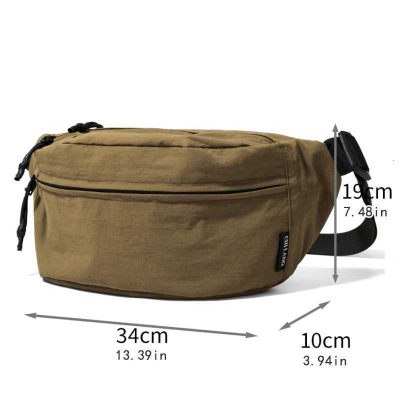 Onesize pure color practical waist bag for outdoor leisure storage messenger bag sports running fashion chest bag vaca Z250911