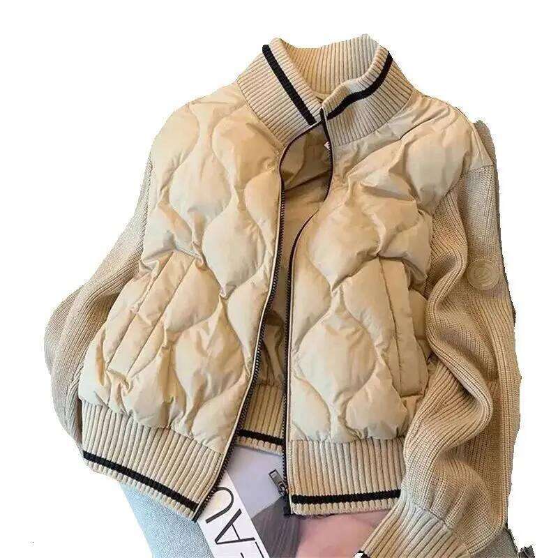 Autumn Winter Knitwear Join Together Jacket Women New Fashion Loose Casual Cotton Coat Vintage Outerwear Female