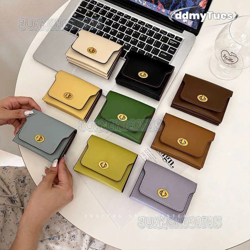 New Dopamine Style Womens Wallet Short Fashion Multi-color Multi-card Slot Card Holder with Zipper H250806 TUES