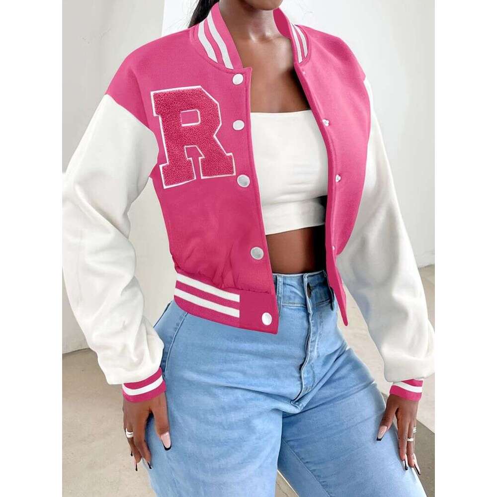 Women's Clothing New Casual Fashion All Match Baseball Jacket