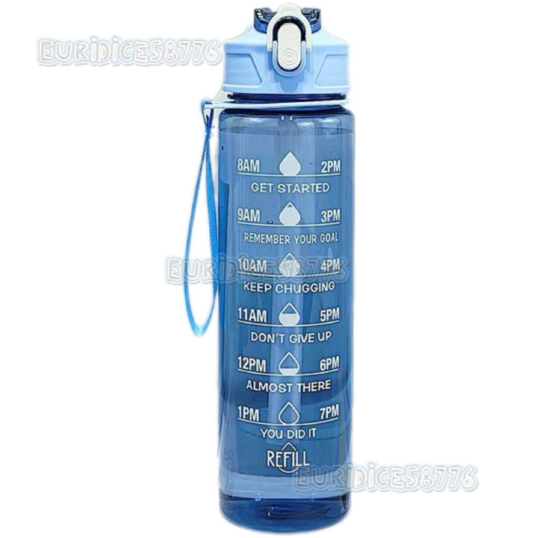 Transparent Medium Cup Sports 750ml Water Cup Straw High Temperature Resistant Handle Plastic Large Water Bottle Popup Lid Sports Water Cup H250911