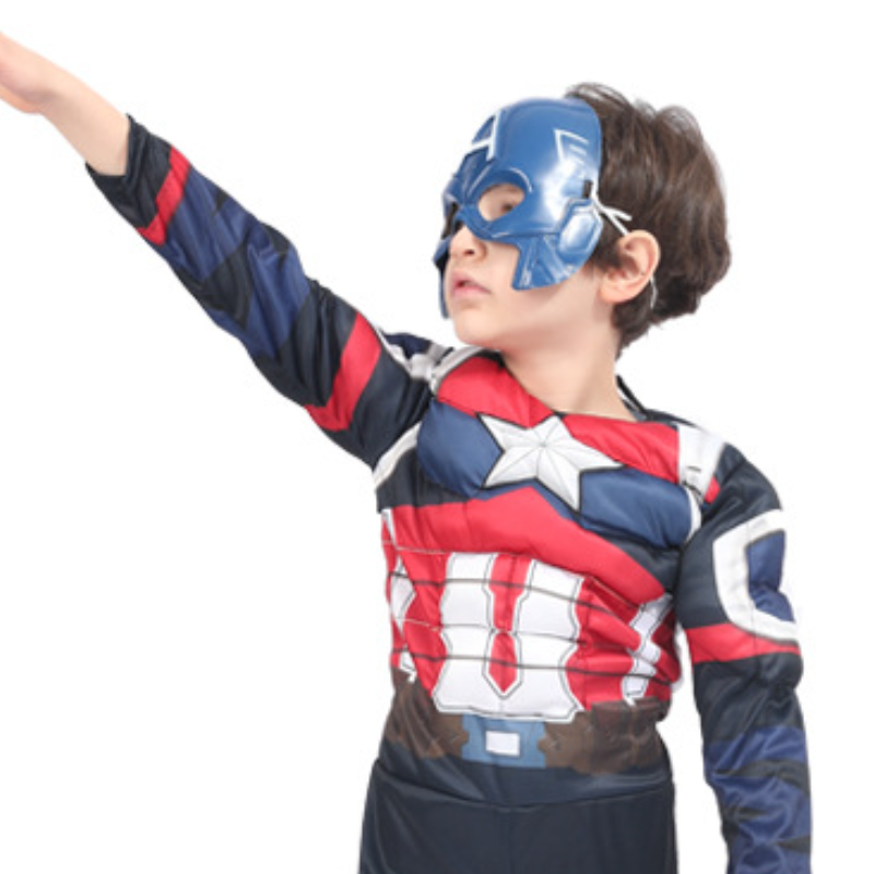 Disney Halloween costume children's cosplay Captain America superhero Spiderman Iron Man Halloween role-playing costume designer kid clothe child