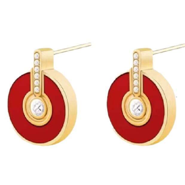 Arrival Signature Necklace Versatile Enamel Light Earrings Niche High-End Collarbone Chain New Model