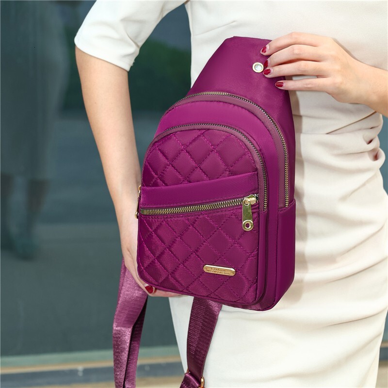 New Large Capacity Women S Luxury Bag Chest Bag Water Resistant Outdoor Designer Bag Travel Free Shipping Crossbody Bag Fashionable Quilted Commuter S