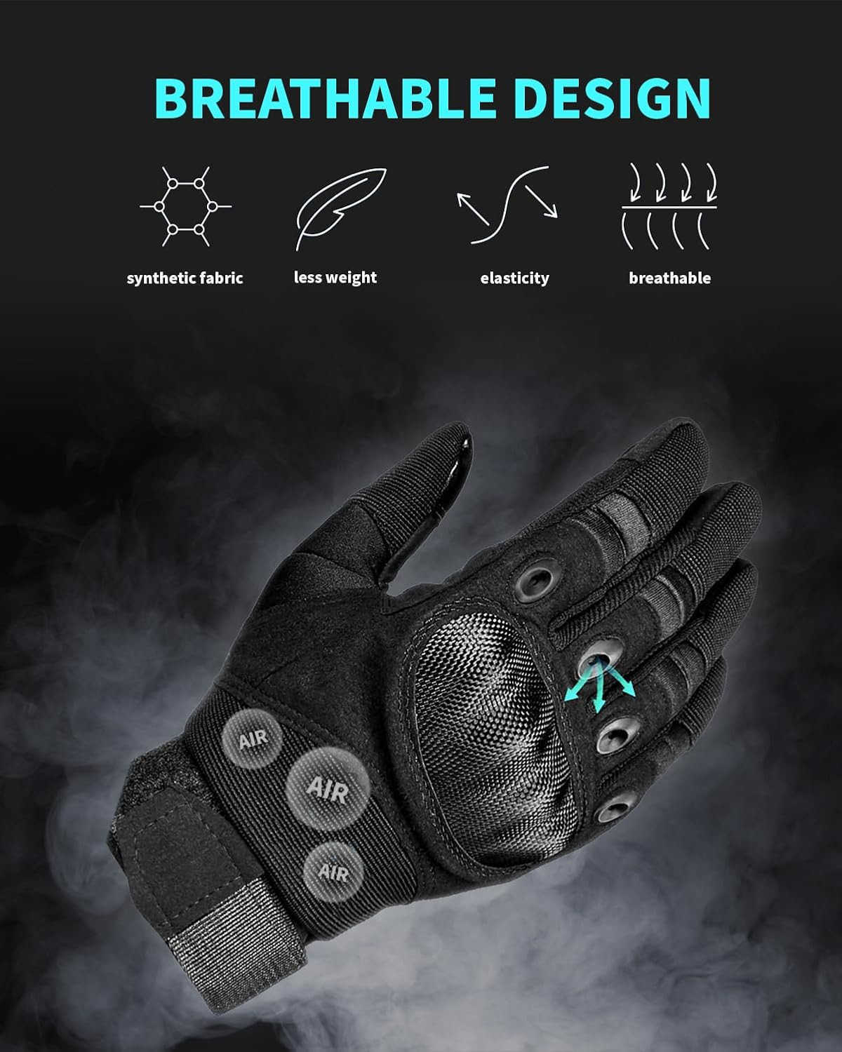 Tactical Gloves for Men Shooting Motorcycle Gloves with Hard Shell Knuckle Protection Leather Palm for Airsoft Motorcycle Cycling Paintball Sports Cli