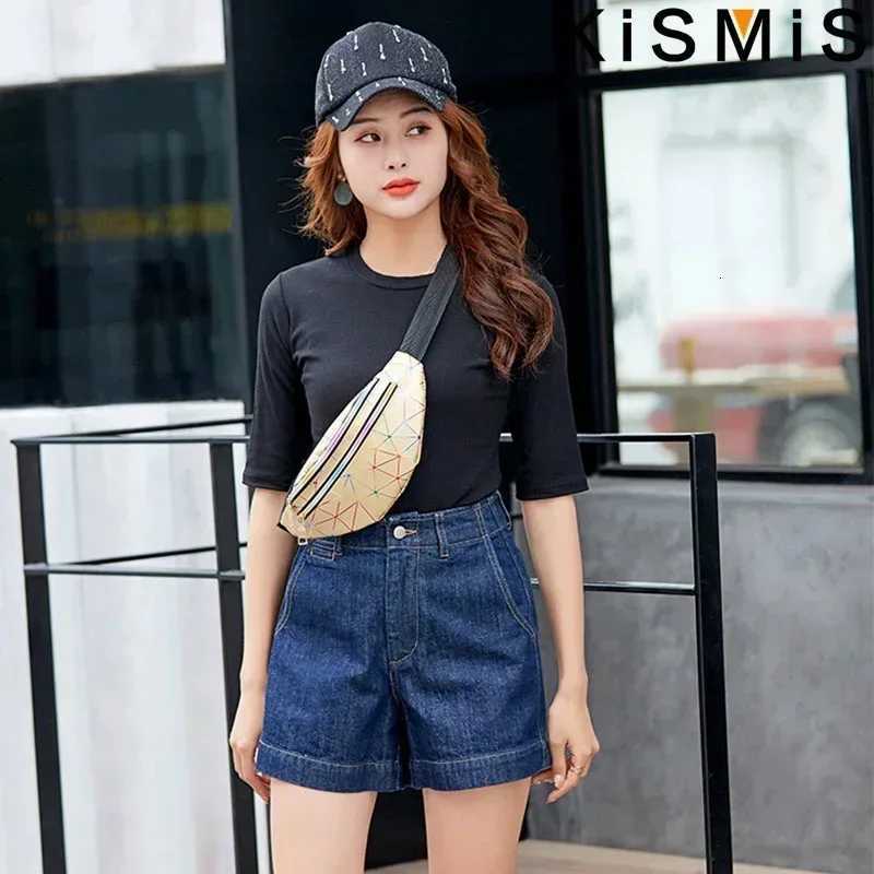 Glitter Waterproof Waist Pack for Women Laser Design Fanny Pack Stylish Belt Bag for Outdoor Sports Hiking Running Shopping Z250911