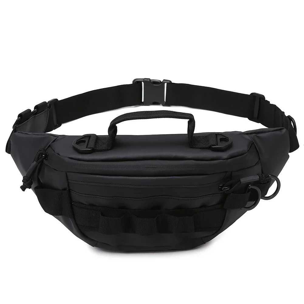 Men Fishing Waist Pack Waterproof Tactical Fanny Pack Multifunctional Zipper Storage Bag AntiTheft for Outdoor Camping Z250911