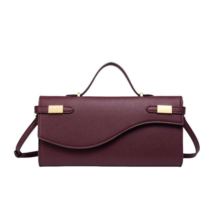 2025 New PU Leather Texture Clutch Fashion Mini Handbag Women's Commuter Crossbody Bag