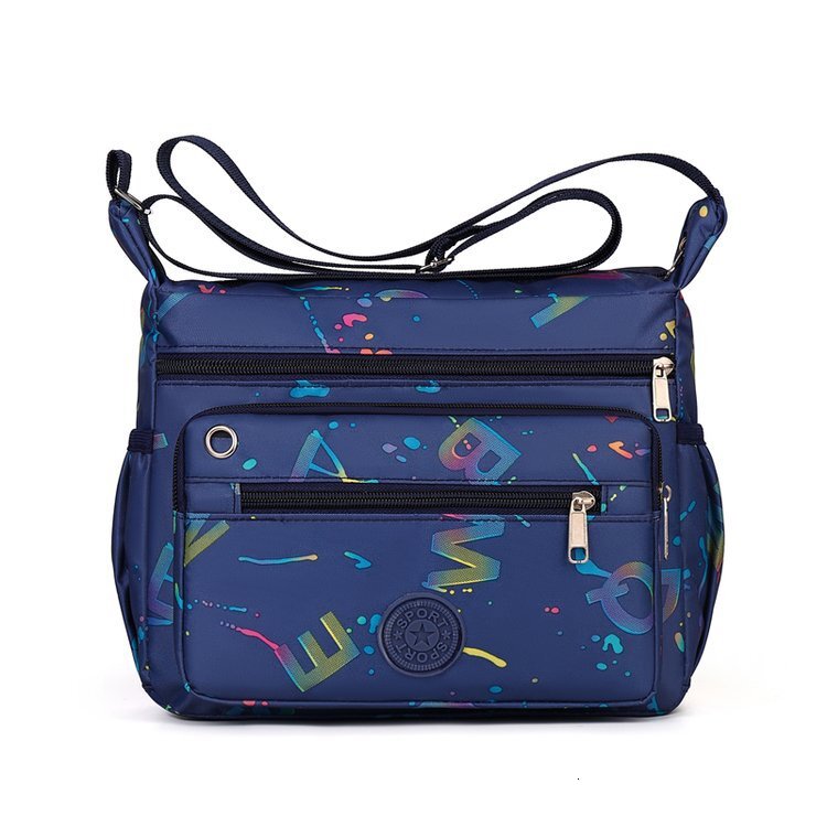 Luxury Bag Foreign Trade Women S Single Shoulder Bag Oxford Cloth Multi Layer Zipper Designer Bag Women S Bag Fashion Gold Stamped Free Shipping Lette