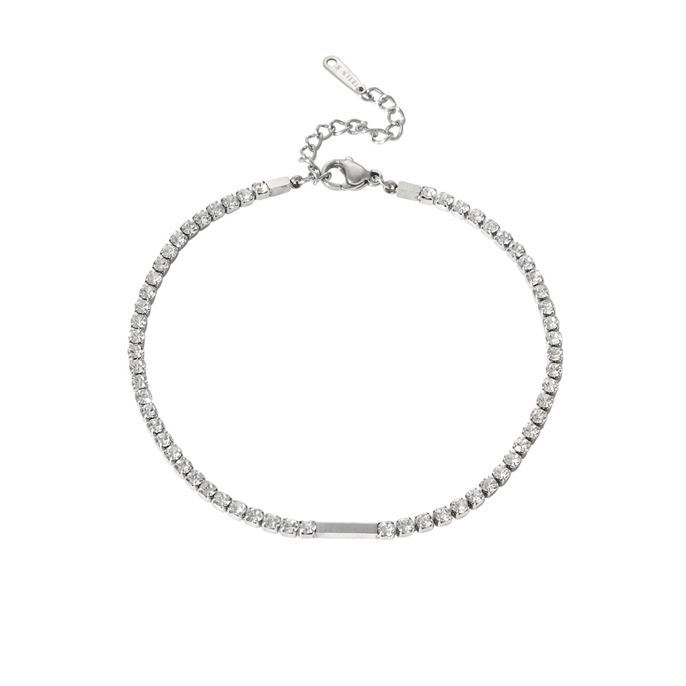 2025 Choucong Brand Vintage Fashion Jewelry 18K Gold Fill Round Cut 5A Cubic Zircon CZ Diamond Party Tennis Women Men Elegant Anklet Lover Gift Never 