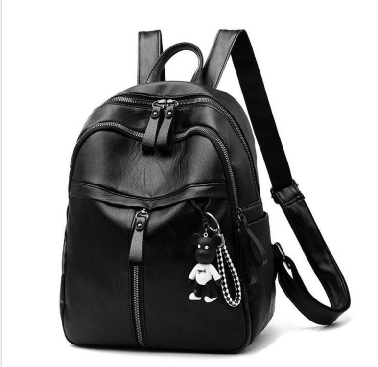 TB BHULAMTE Designer Bag PU Women's Backpack 2025 New Korean Style Large Capacity Luxury Bag Student Backpack Fashionable Solid Color Soft Leathe