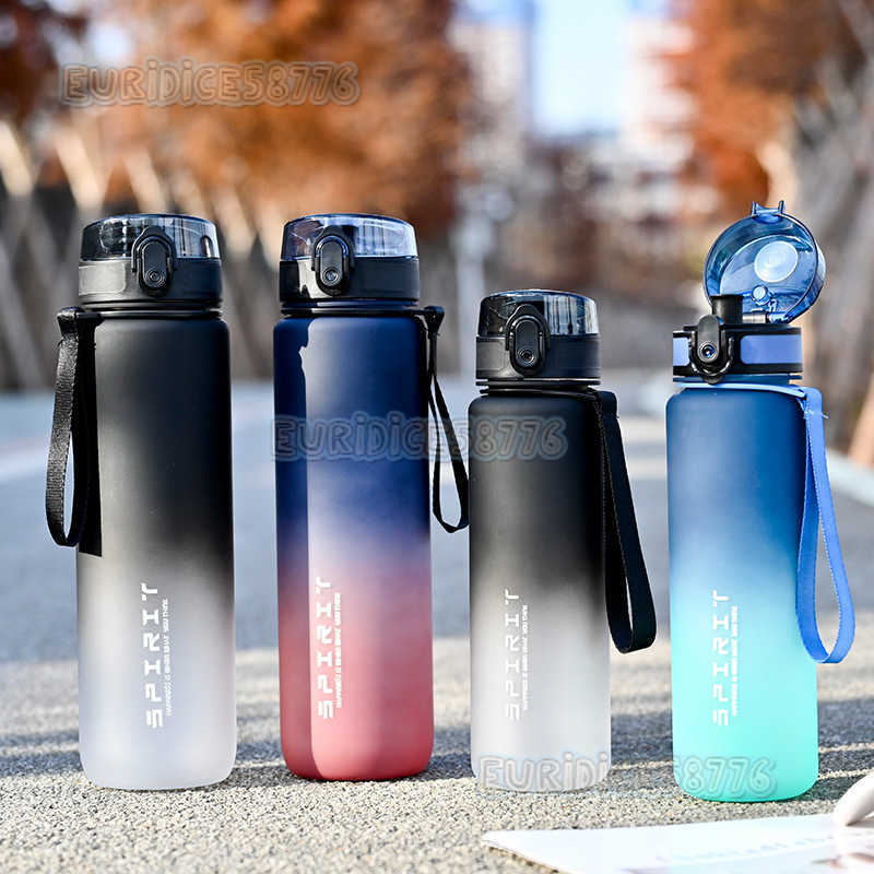 Minimalist Sports Water Cup for Male and Female Students Outdoor Portable Kettle Fitness High Aesthetic Value Casual with Tea Compartment Plastic H250