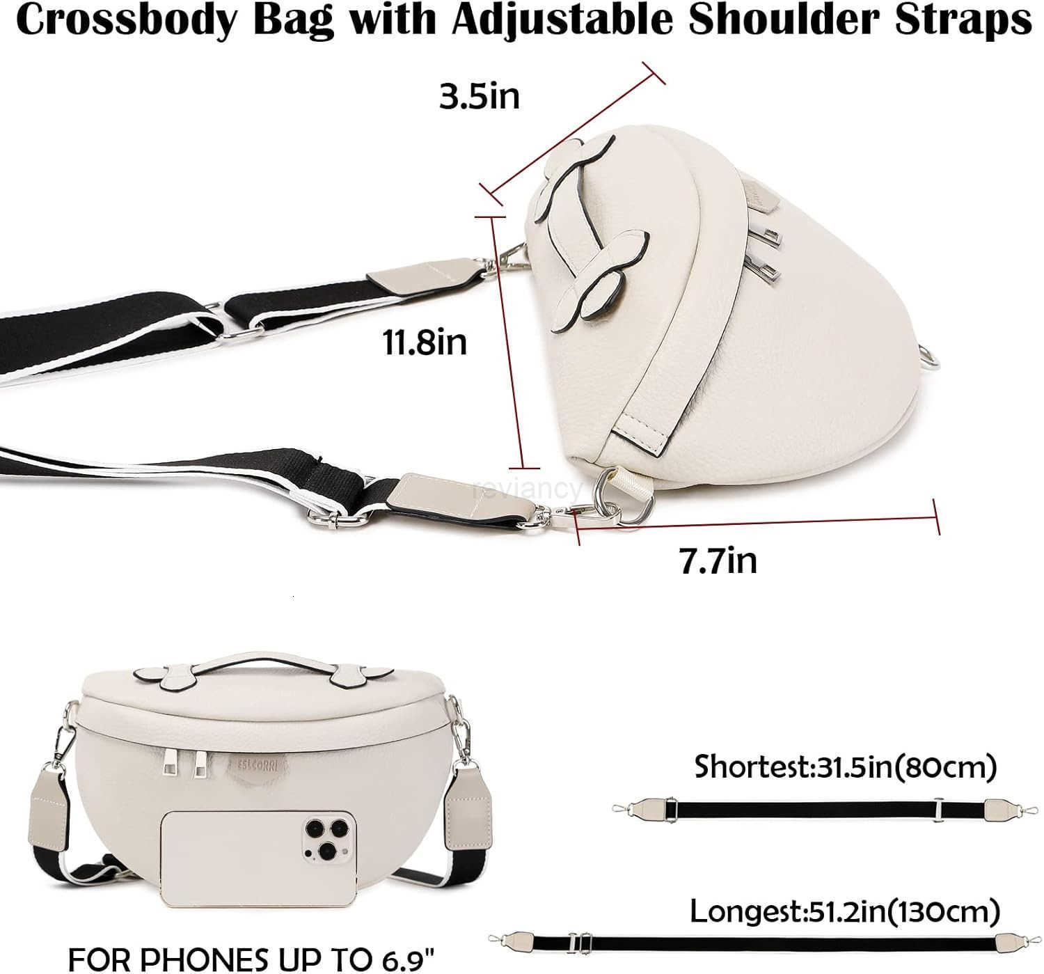 Crossbody Bags for Women Fashion Sling Purse Shoulder Bag Fanny Pack Leather Causal Chest Bum Bag Cross Body PurseW250911