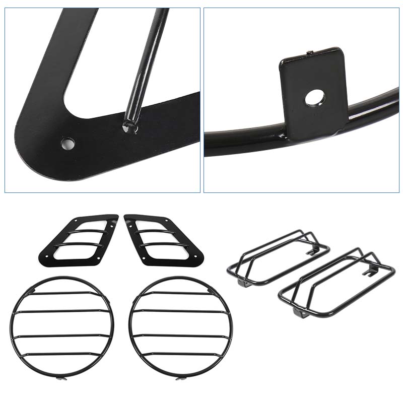 Car Large Lampshade/Turn Cover Lamp/Wheel Arch Lampshade Set For Jeep Wrangler TJ 1997-2006 External Accessories