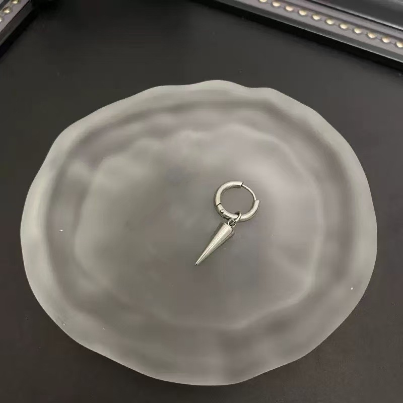 Niche Designed Trendy Circular Ear Studs with Unique Cross Motif for a Chic Look Versatile Hip Hop-Inspired Earring Set Featuring Elegant Starburst Sh