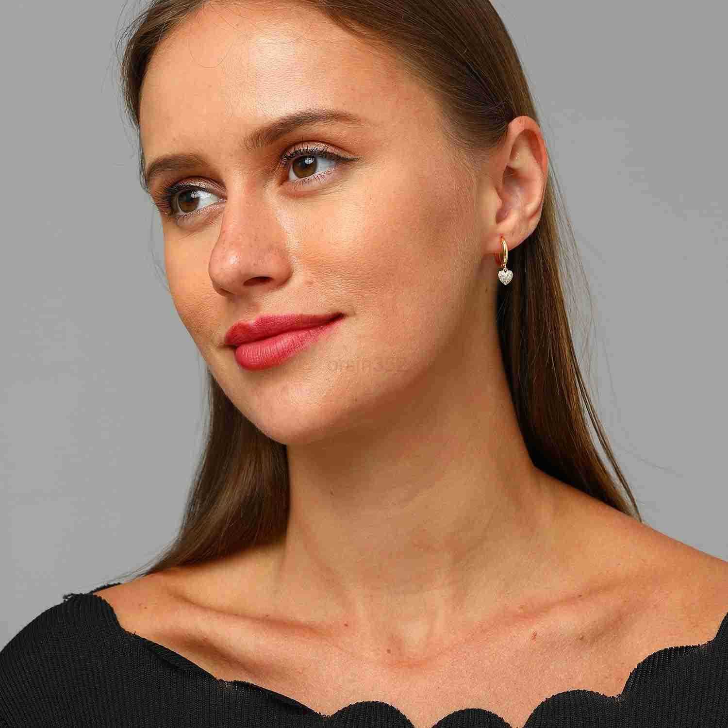 Gold Huggie Small Hoop Earrings with Charm Personalized SnakeEvil EyeStarCrossLockKey 18k Gold Plated Crystal Drop Dangle Earrings for WomenW250911