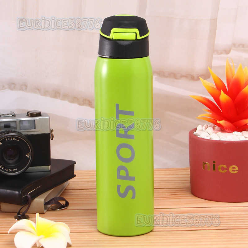 304 Stainless Steel Insulated Cup Outdoor Sports Water Bottle Hiking Travel Portable Straw Cup Business Gift H250911