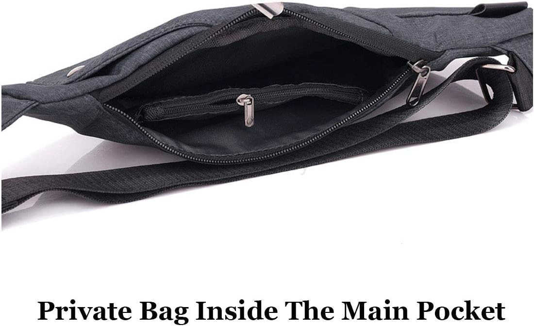 Sling Bag AntiThief Crossbody Personal Pocket Bag Lightweight Chest Shoulder Backpack for Travel Hiking Dark GreyW250911