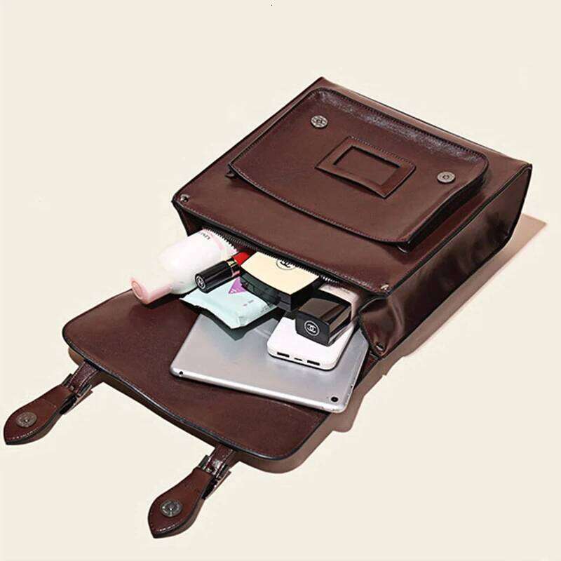 Genuine Leather Women's Backpack Vintage Cowhide Preppy Style Girls School Bag Large Capacity Women Shoulder Bags 2766 250911