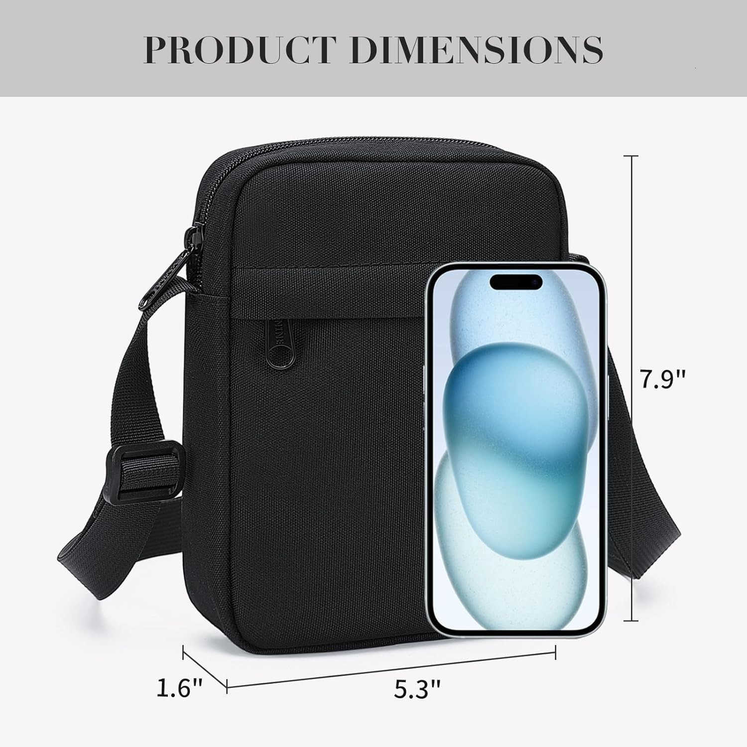 Crossbody Bags for Women MenSmall Sling Bag with Adjustable Strap Compact Messenger BagW250911